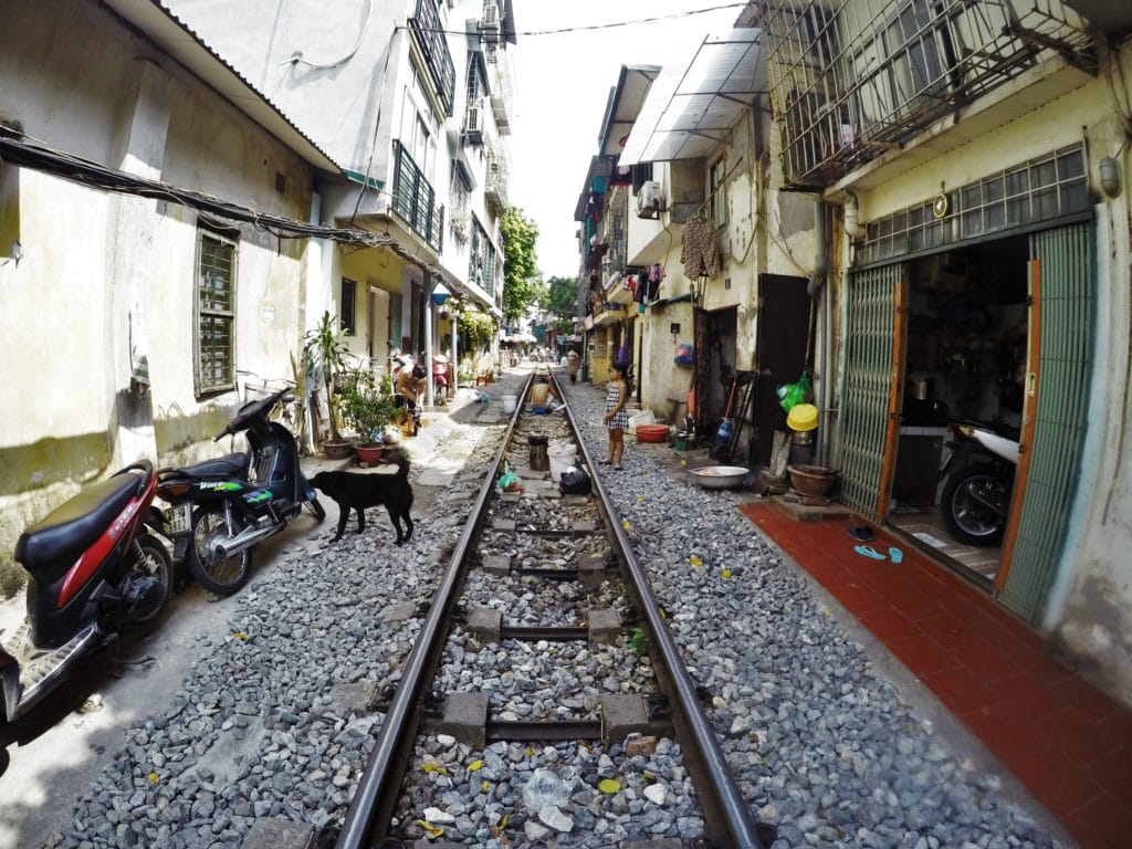 Hanoi Train Street Vietnam