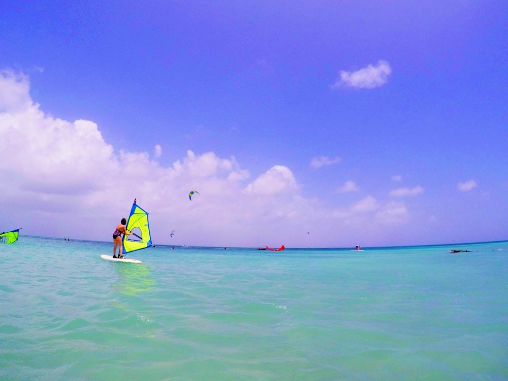 Cool things to do in Aruba | Water sports in Aruba | what to do in aruba | water activities in Aruba | Windsurfing in aruba 
