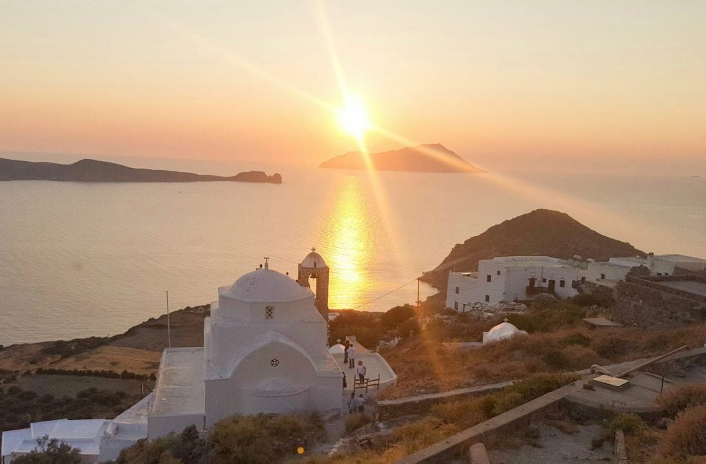 Sunset in Plaka, Milos