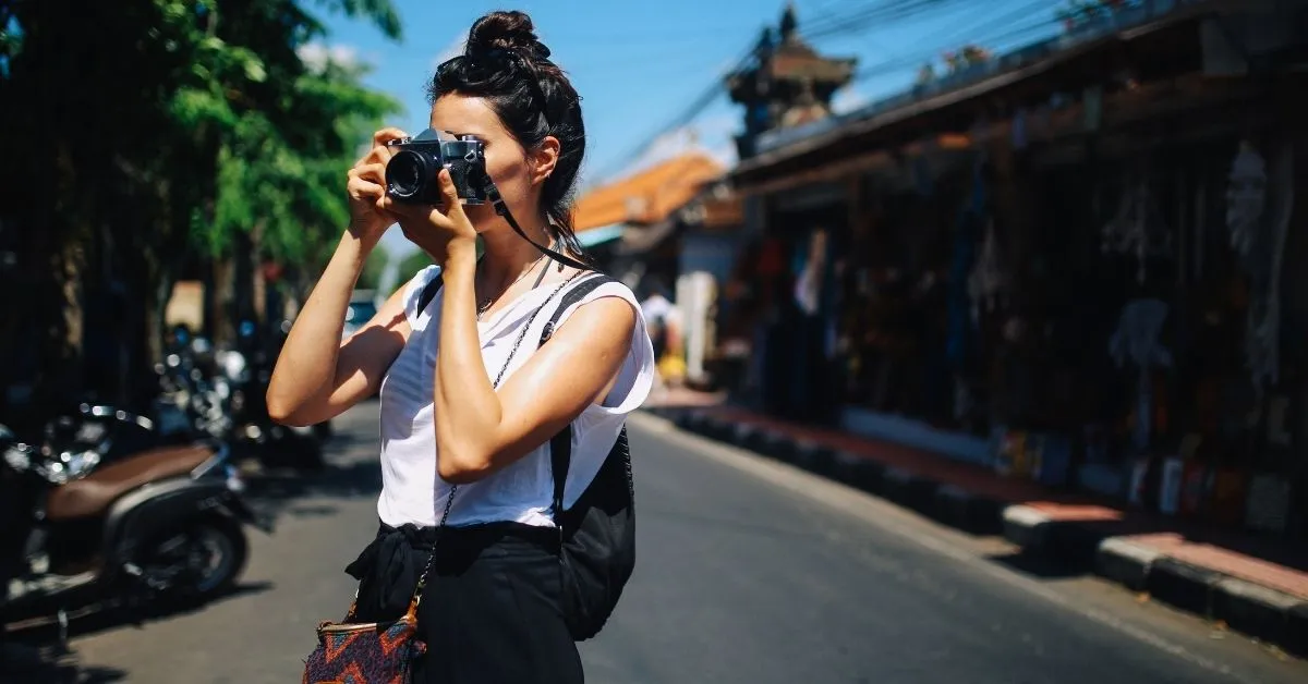 Female traveler in Bali