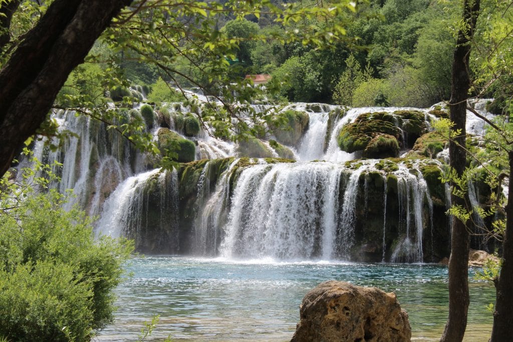 waterfall in croatia europe