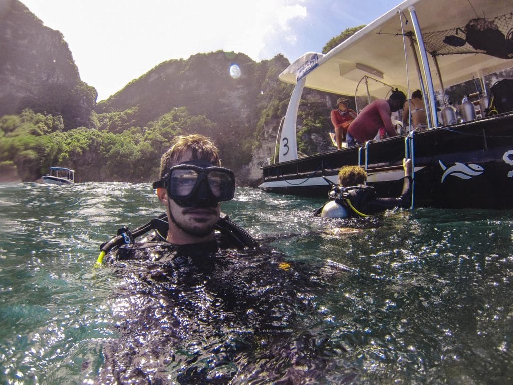 diving in nusa penida