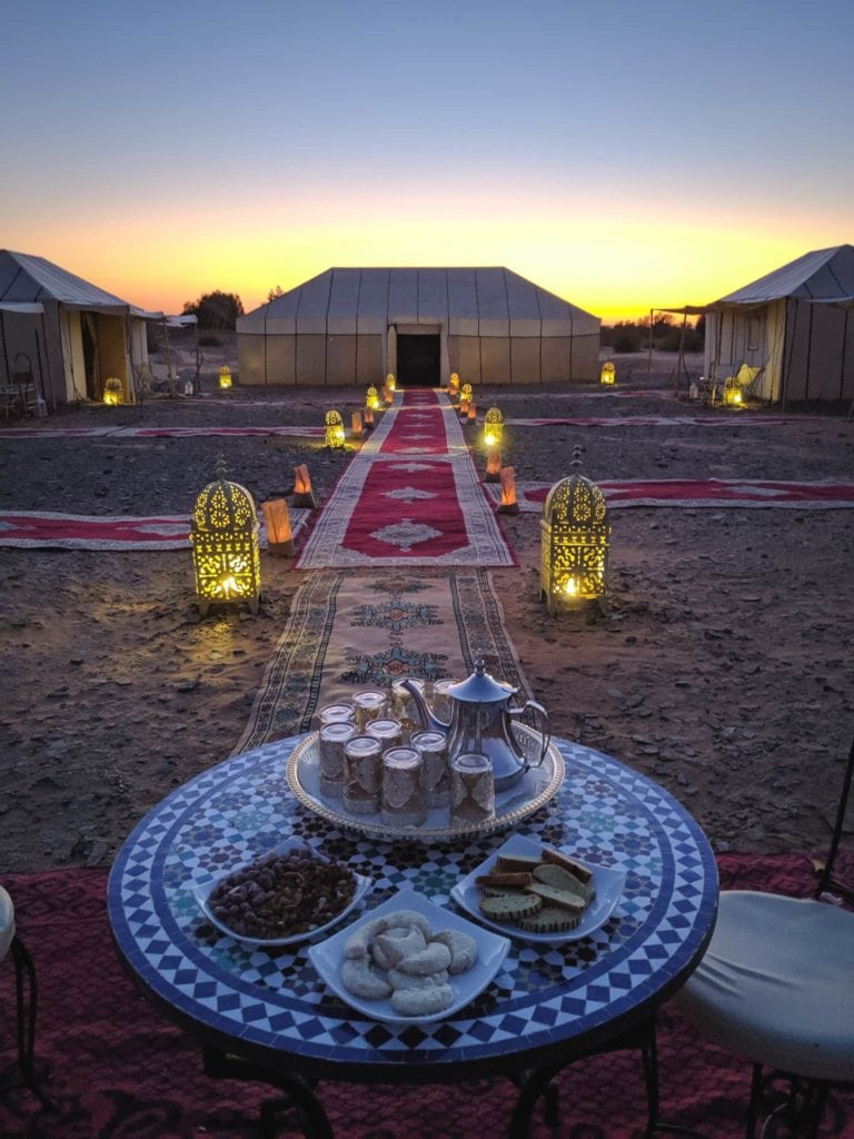 luxury camp sahara desert