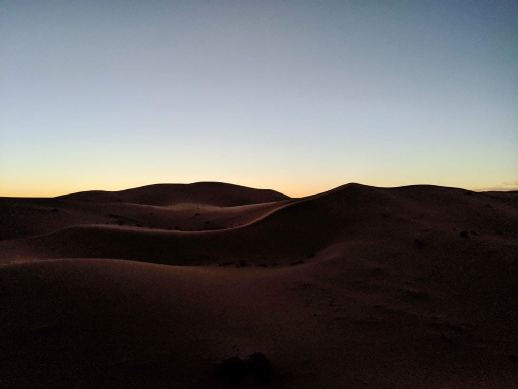 sunrise sahara desert