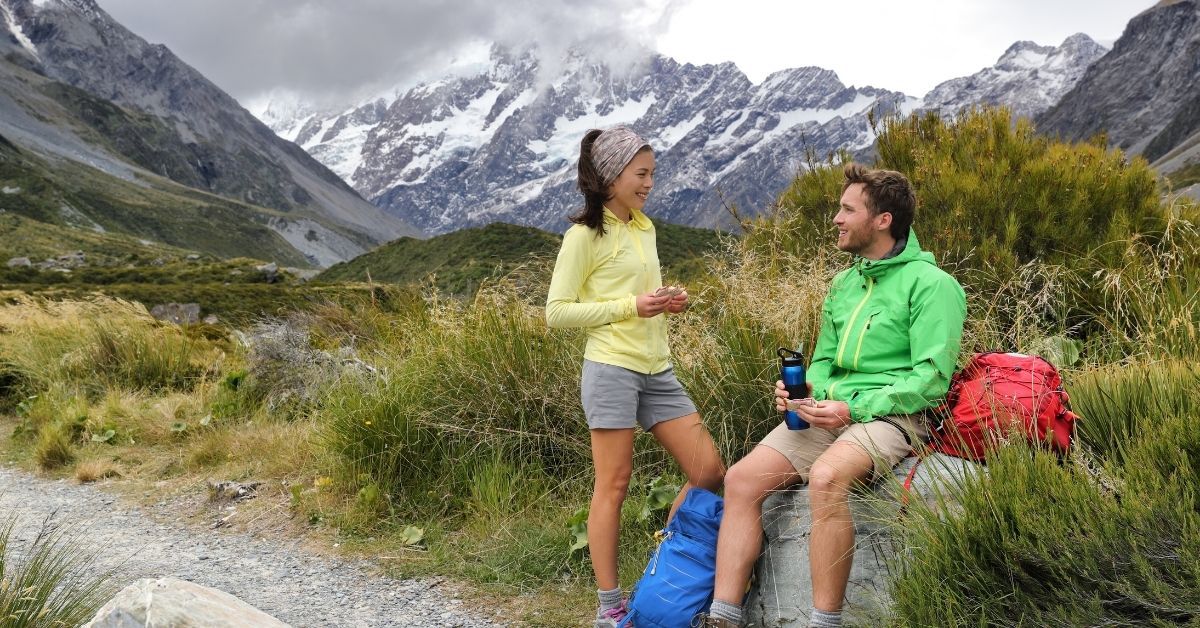 hikers lunch break