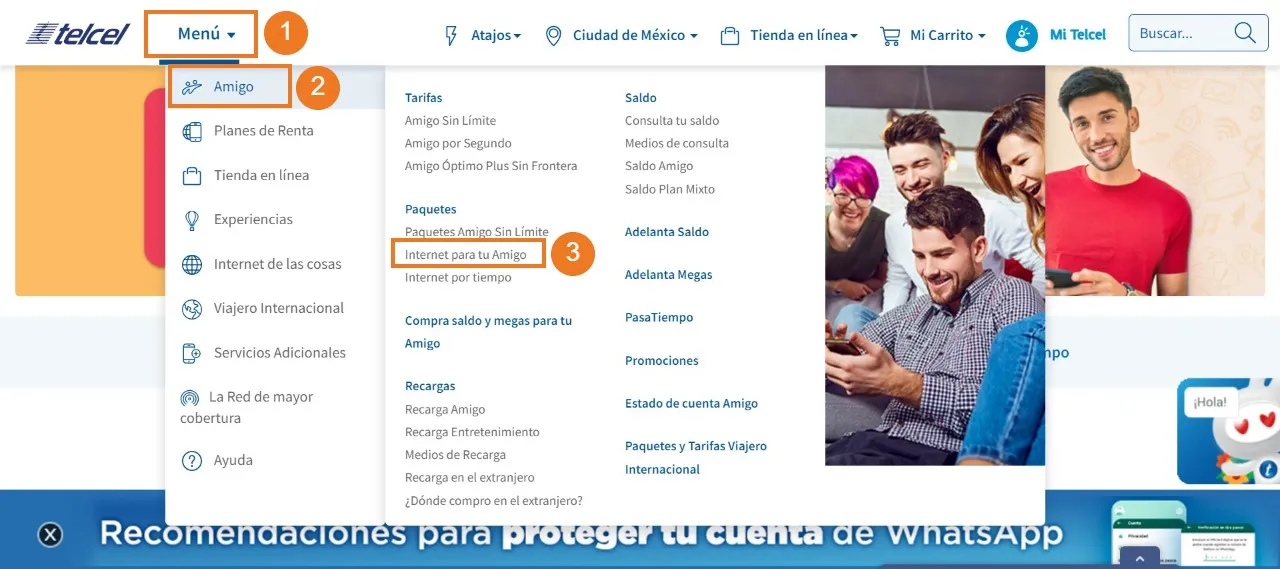 telcel top up mexico
