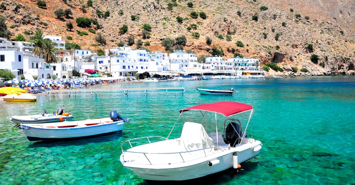 boats in crete
