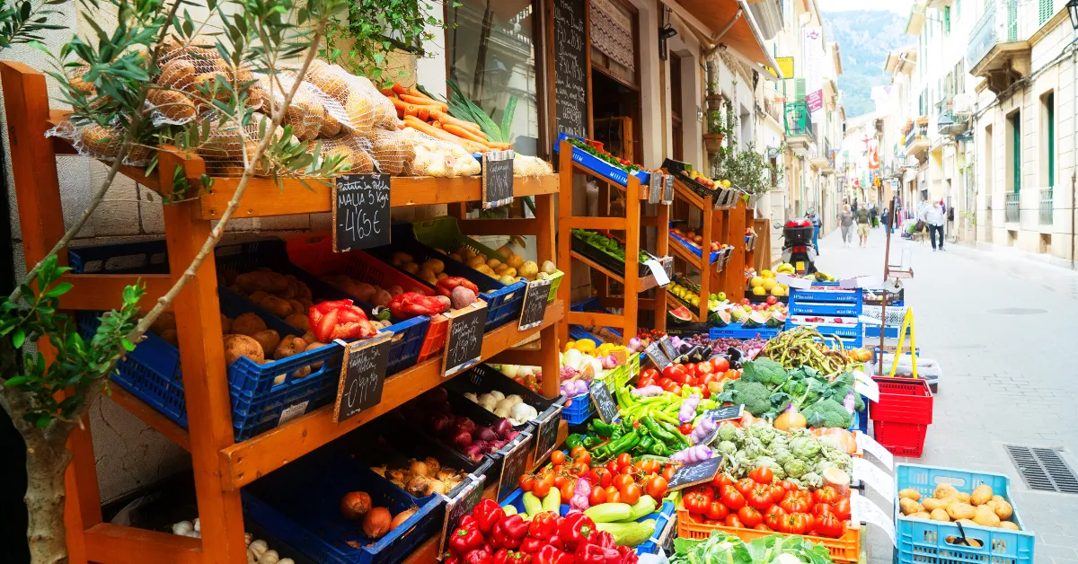 produce shop in Soller Mallorca