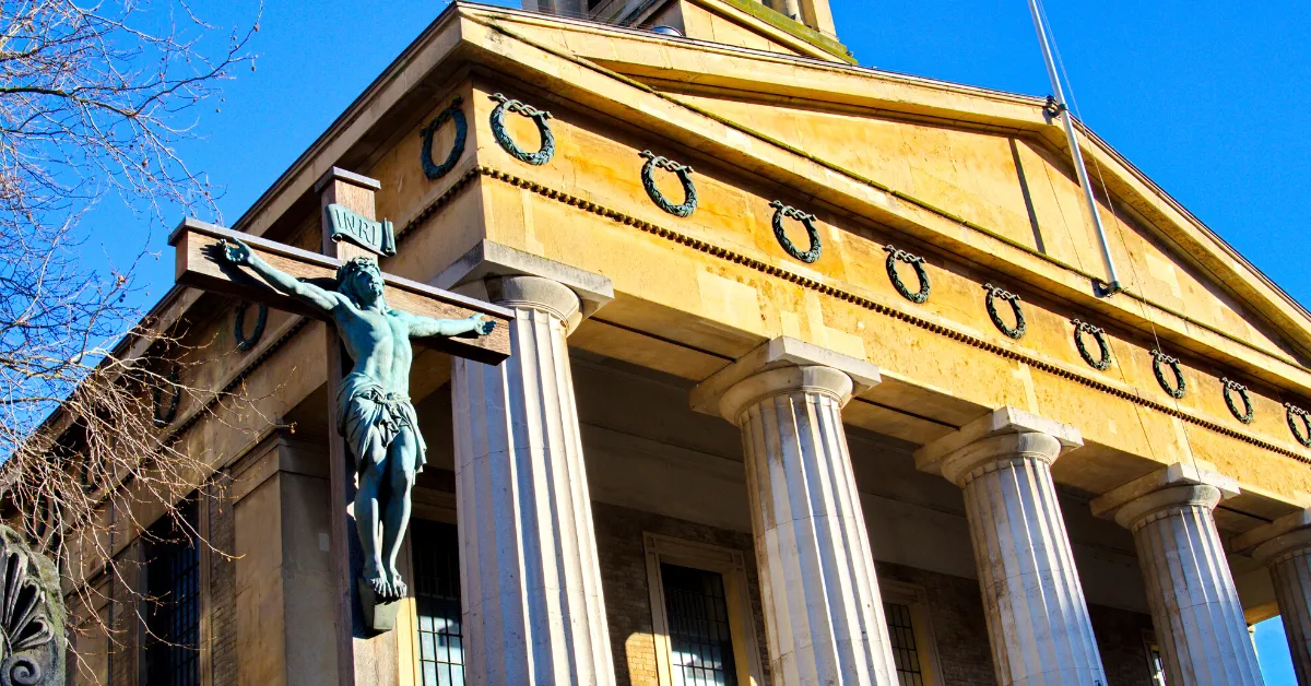 cross at london church