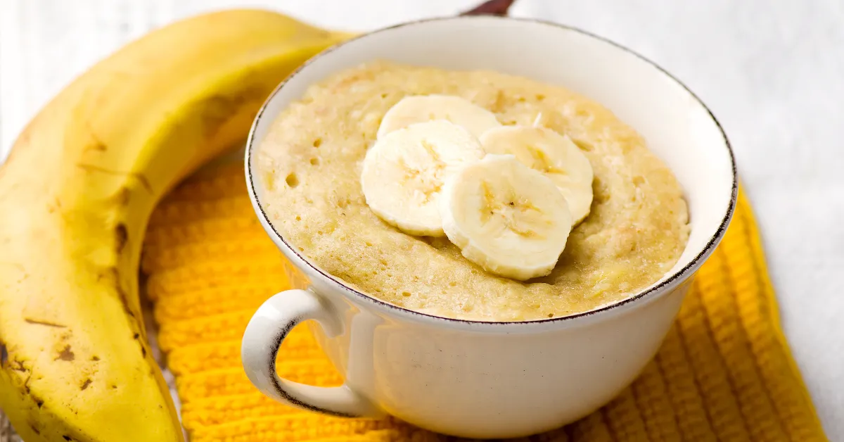 microwaved oats with banana