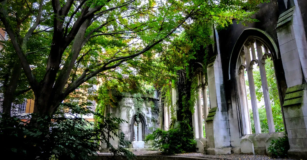 st dunstan church with ivy