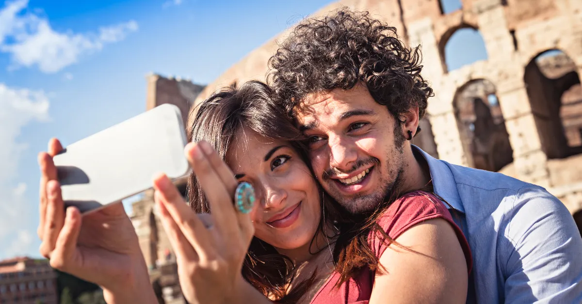 tourists in rome