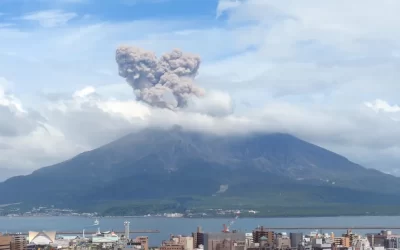 Sakurajima Volcano Eruption In Japan