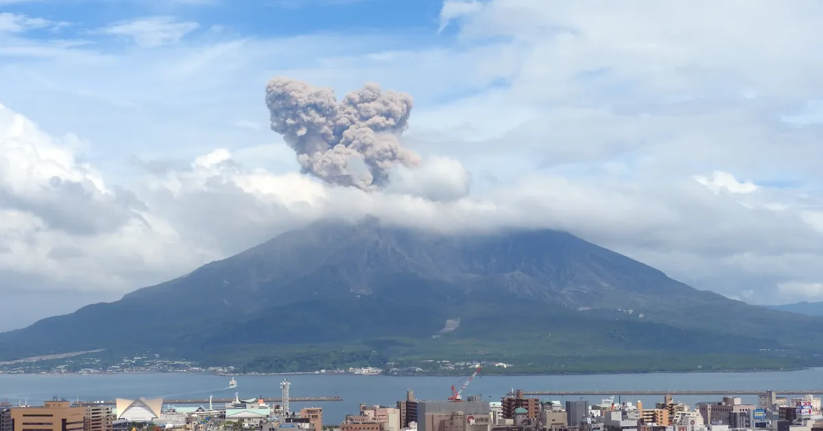 Sakurajima Volcano Eruption In Japan 2024