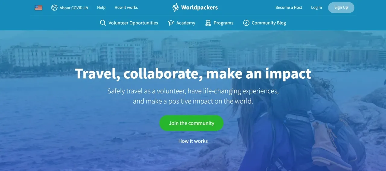 Worldpackers work-exchange website