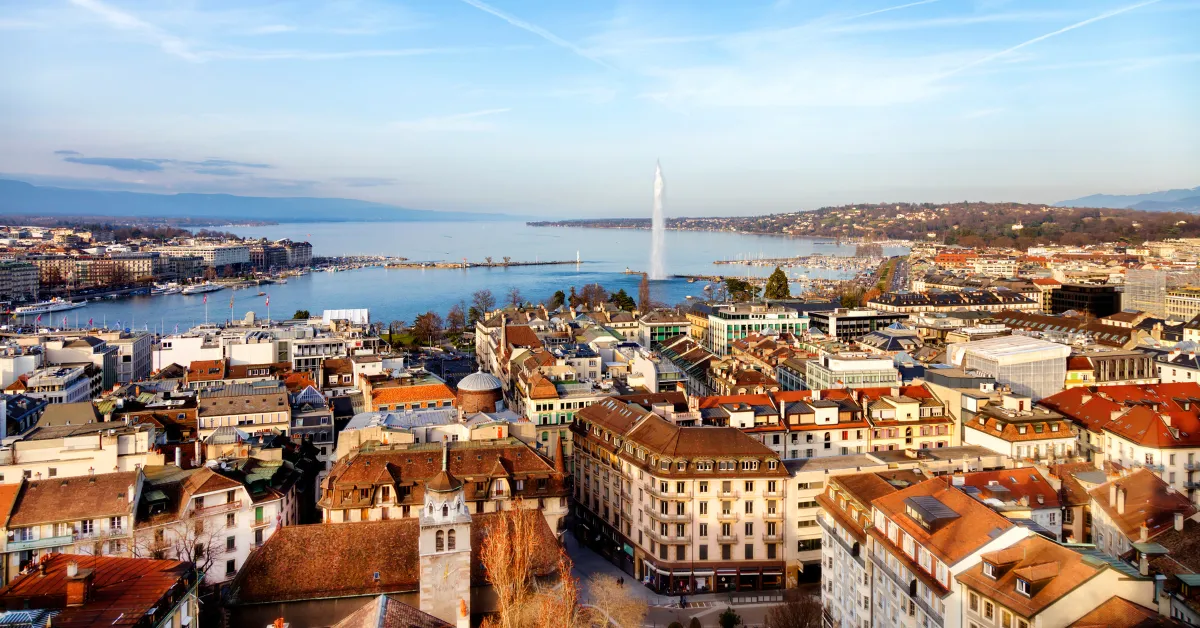 aerial view of geneva