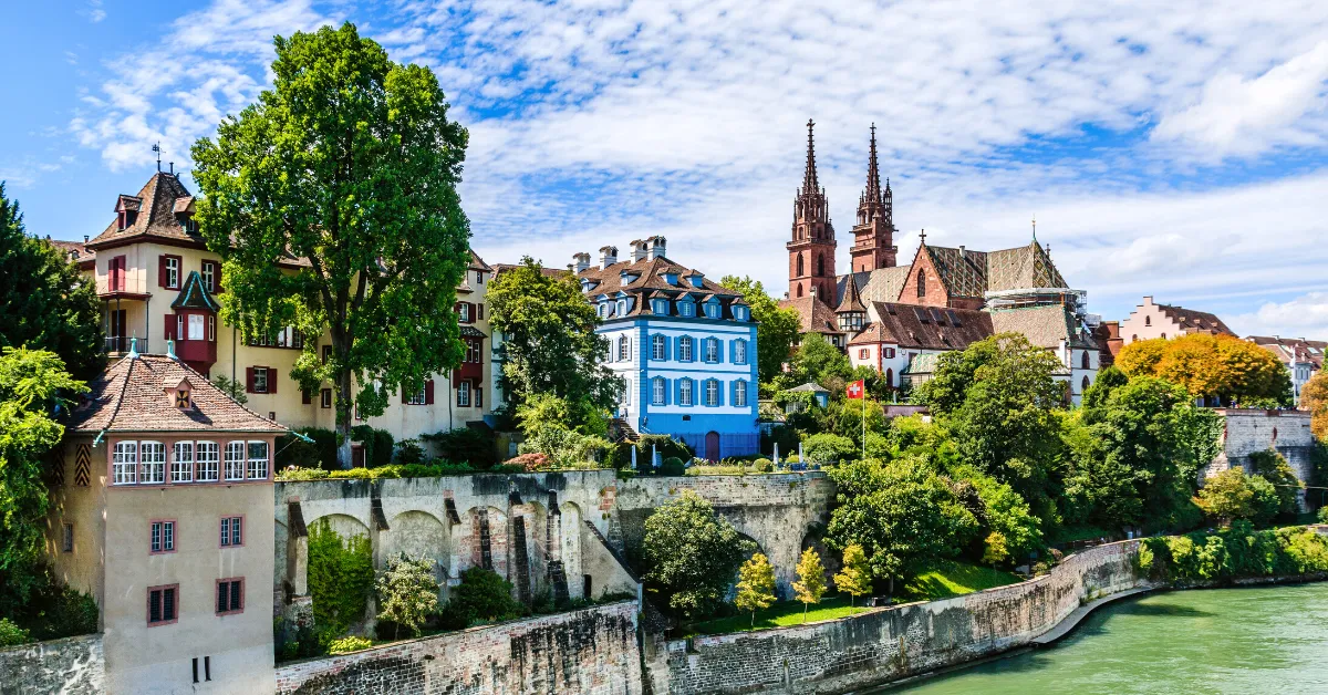 basel homes along water