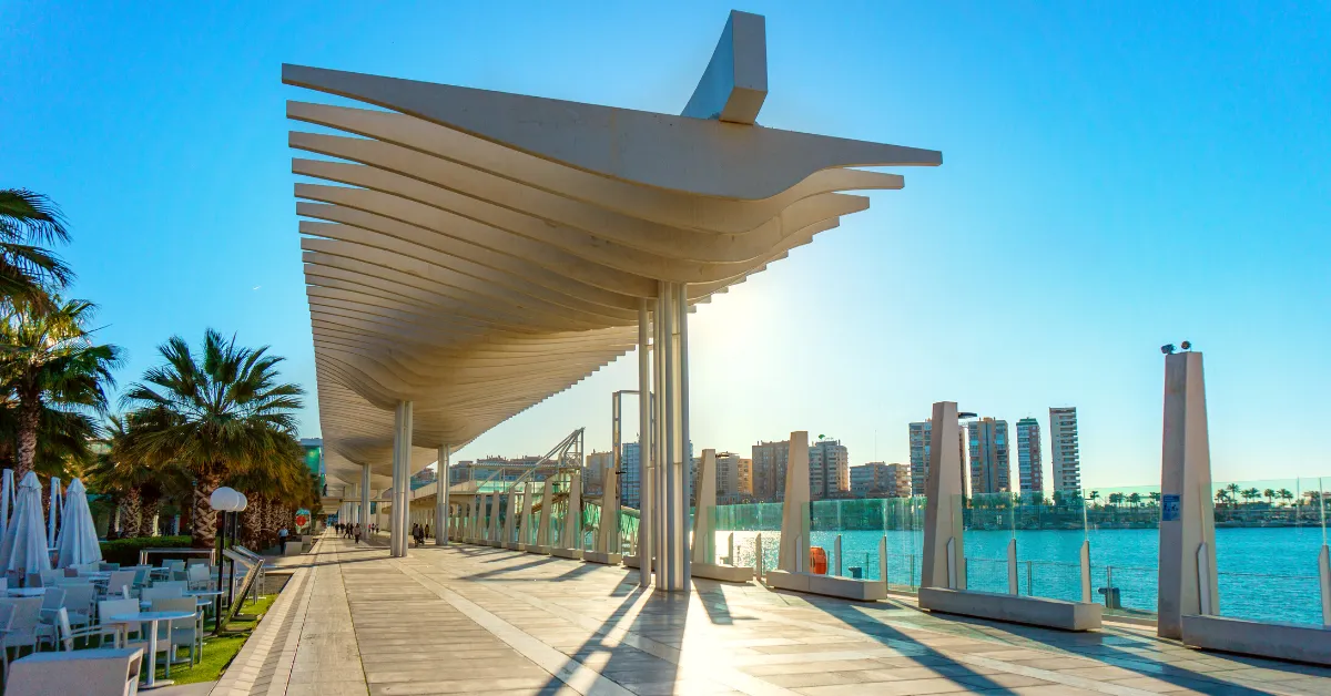 boulevard in malaga port