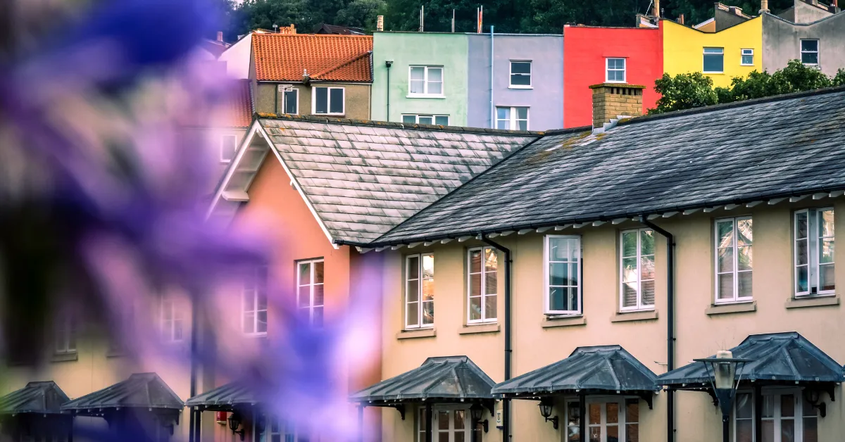 colorful homes in bristol