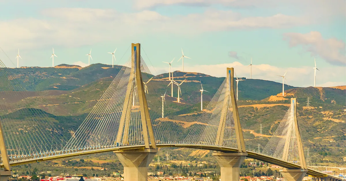 Antirio Bridge Patras Greece