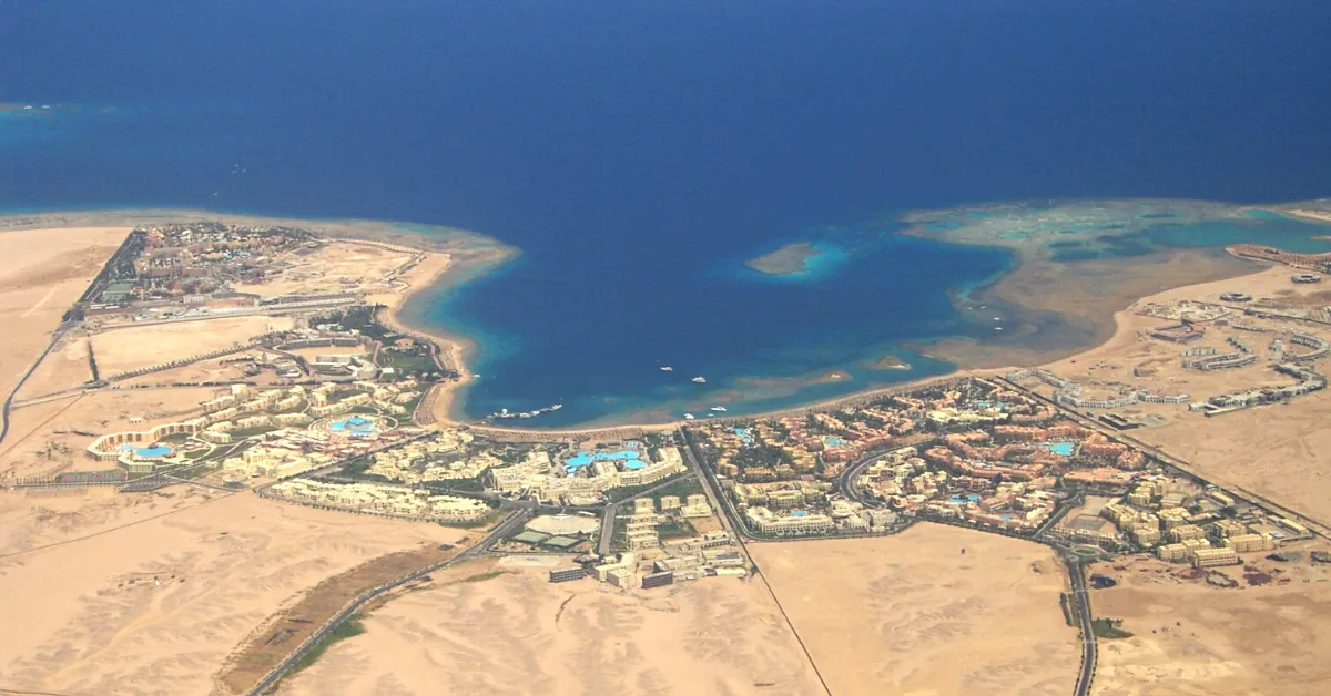 Hurghada Egypt from the sky
