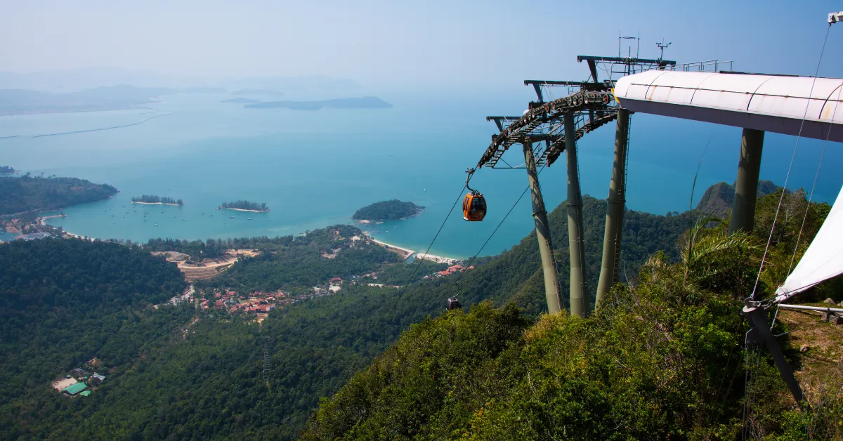 Langkawi cable car down to city