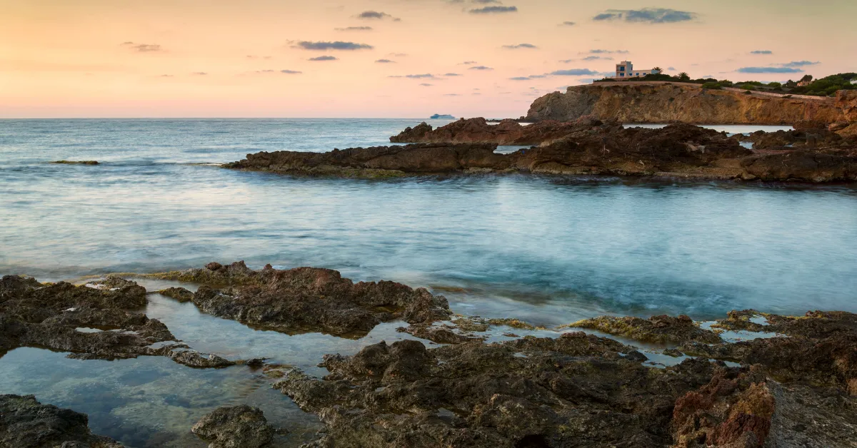 es cana ibiza rocky waterfront