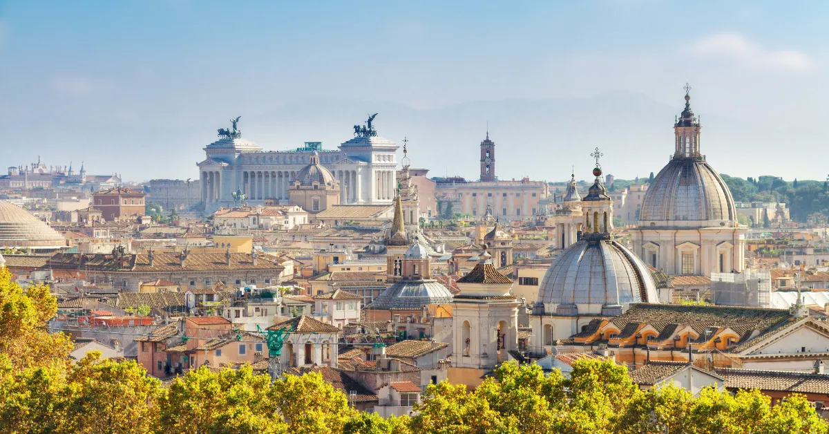 rome italy skyline