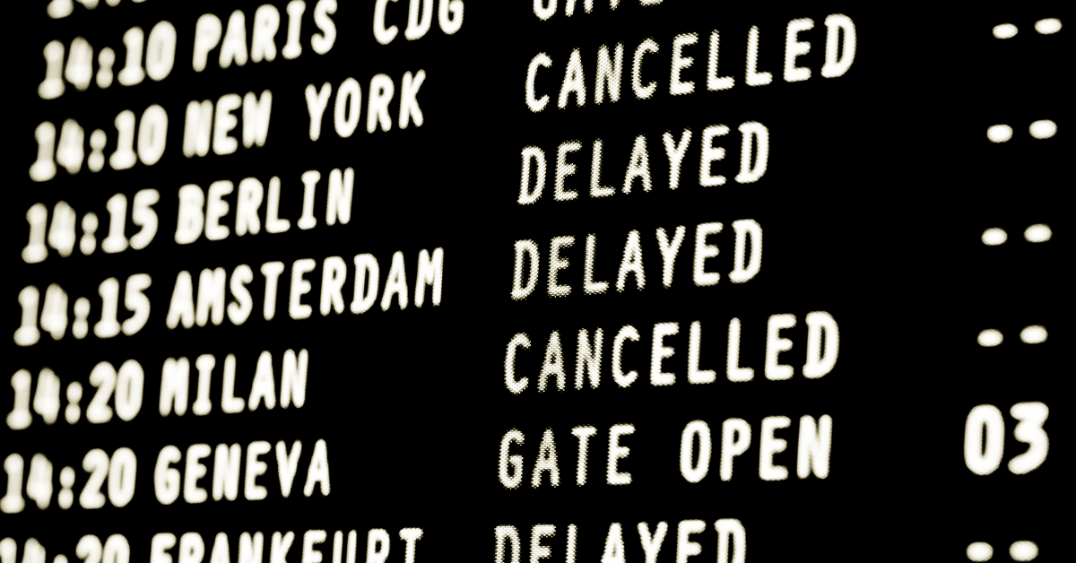 Cancellation of flights