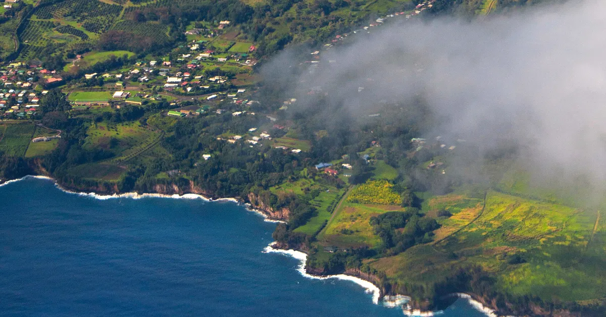 Hilo aerial view