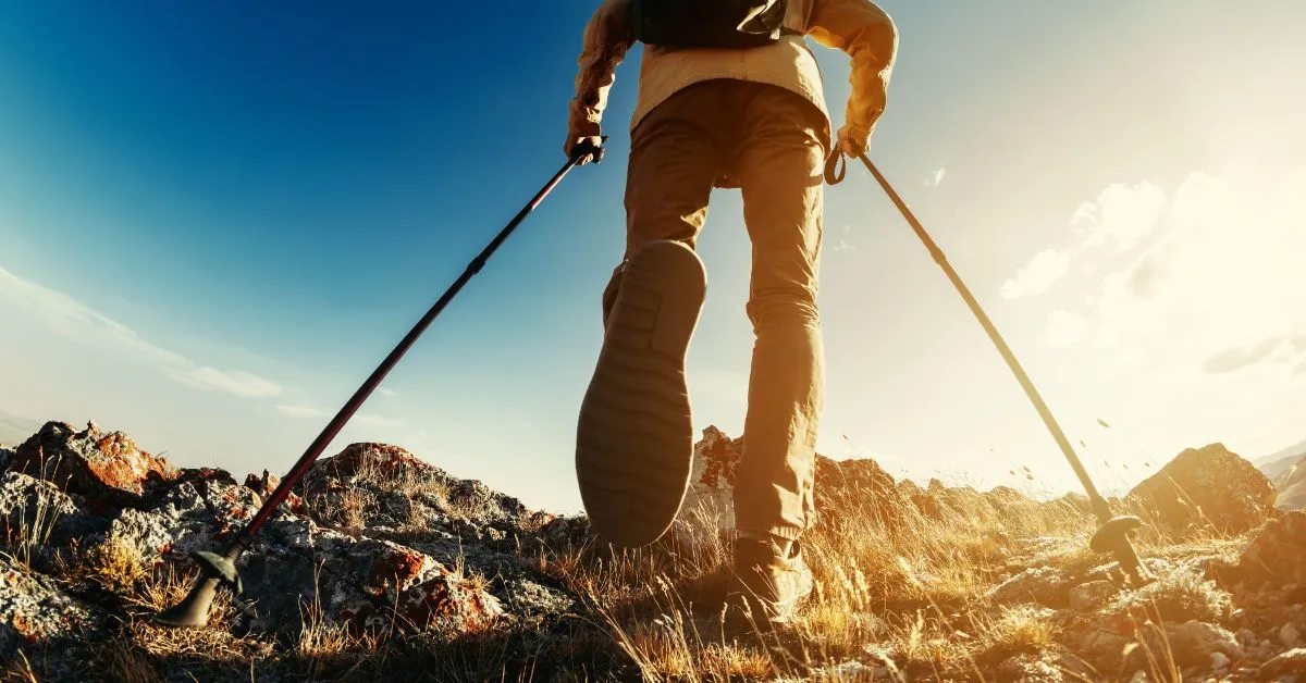 Man on a hike