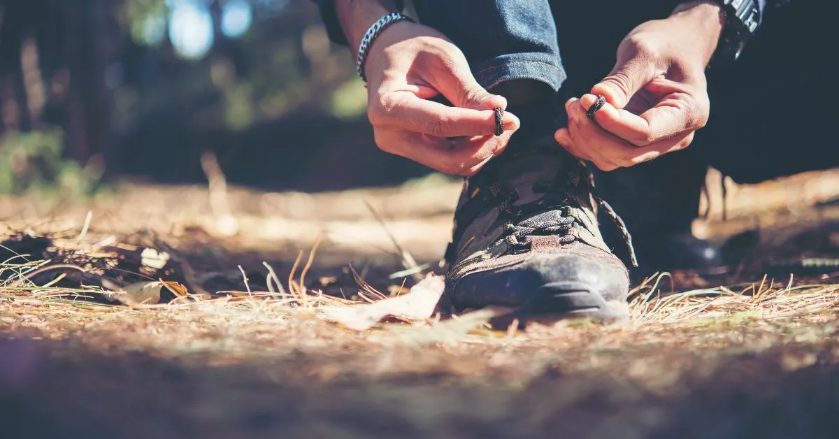 Man on a hike