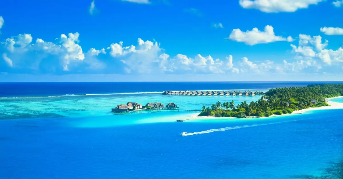 The Maldives floating bungalows