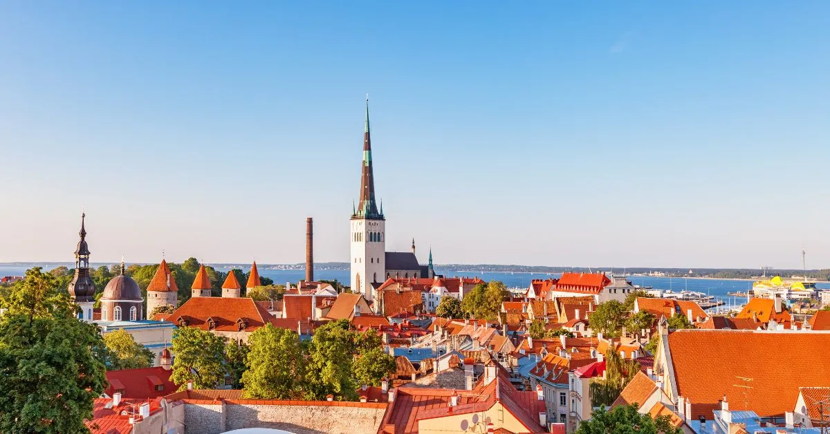downtown Tallinn, Estonia