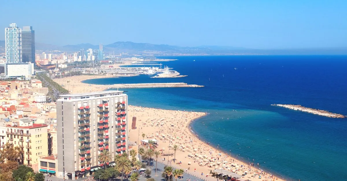 Barcelona city beach