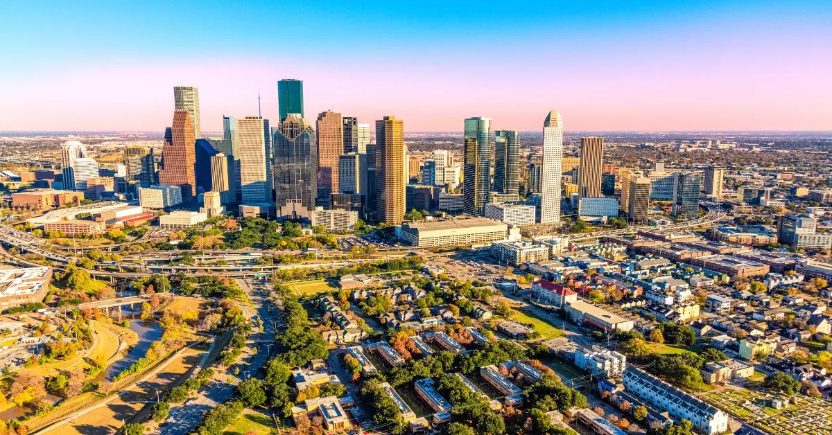 Houston aerial view