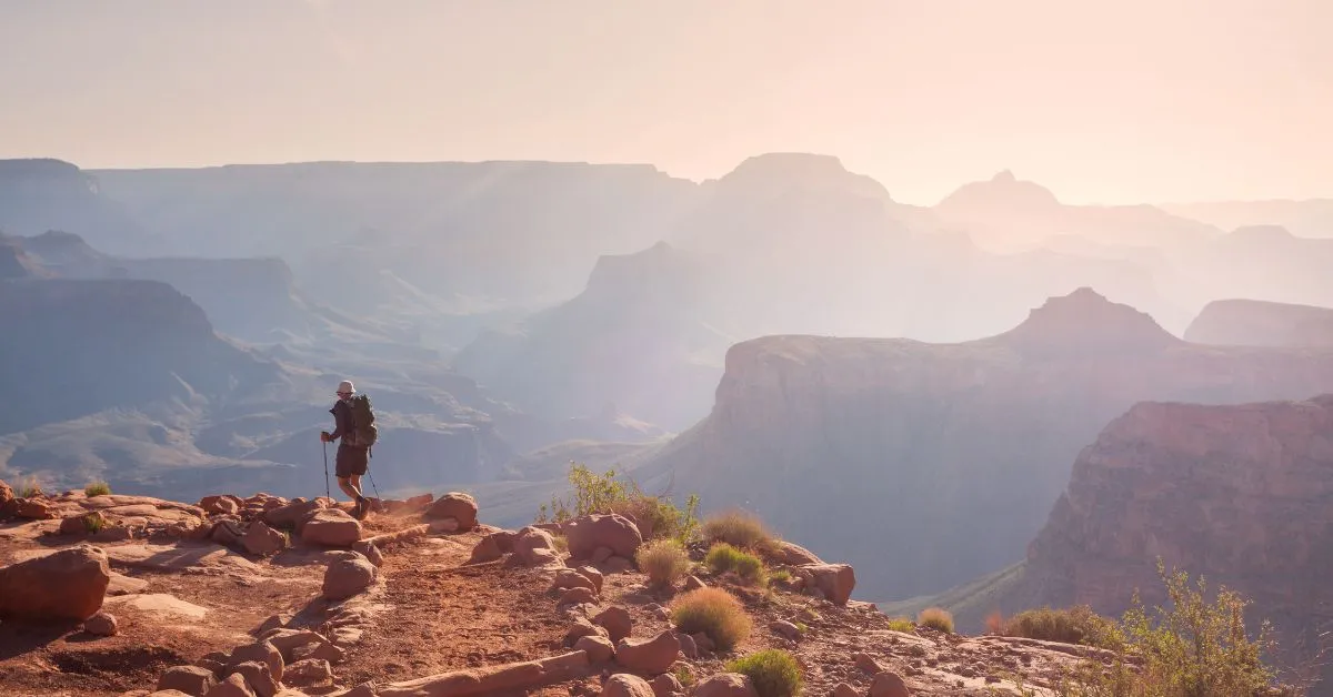 Hike in Grand Canyon, Arizona, USA