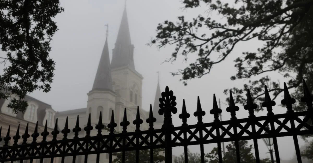 Jackson Square at night, New Orleans, Louisiana ,USA