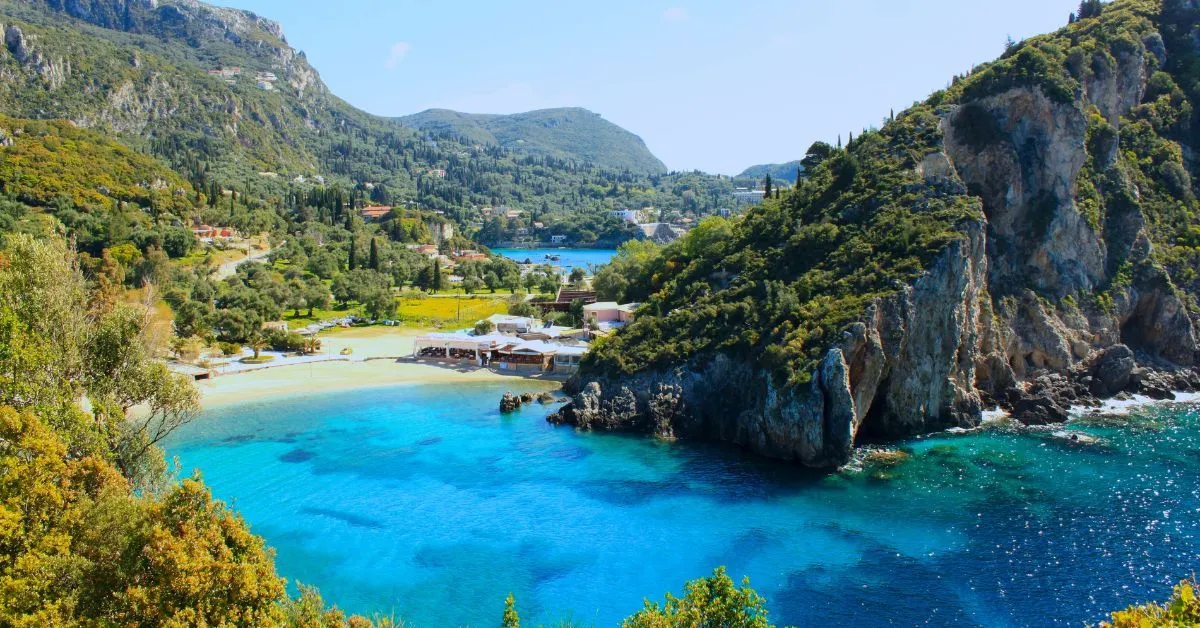 Paleokastritsa, Corfu island, Greece