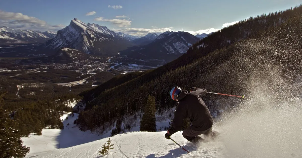 Skiing in Banff, Canada