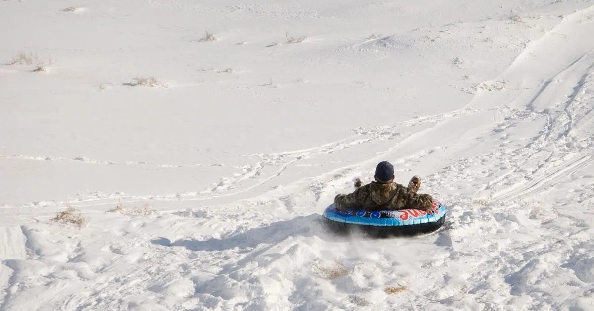 Snow tubing, Calgary, Alberta, Canada