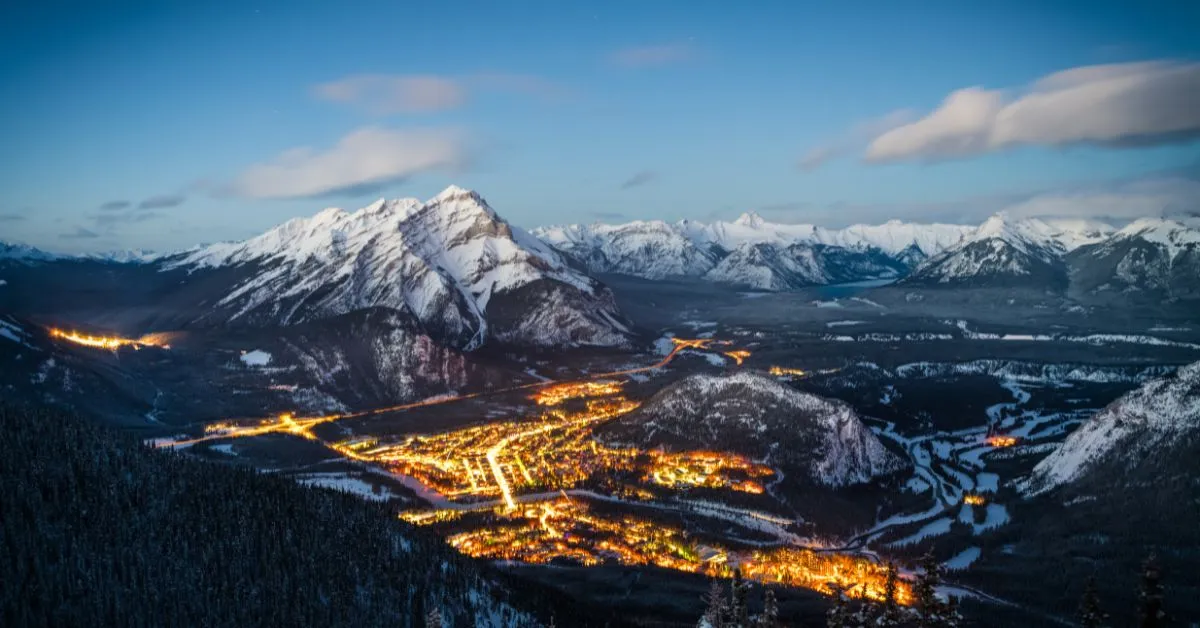 View of Banff from Sulphur Mountain, Canada