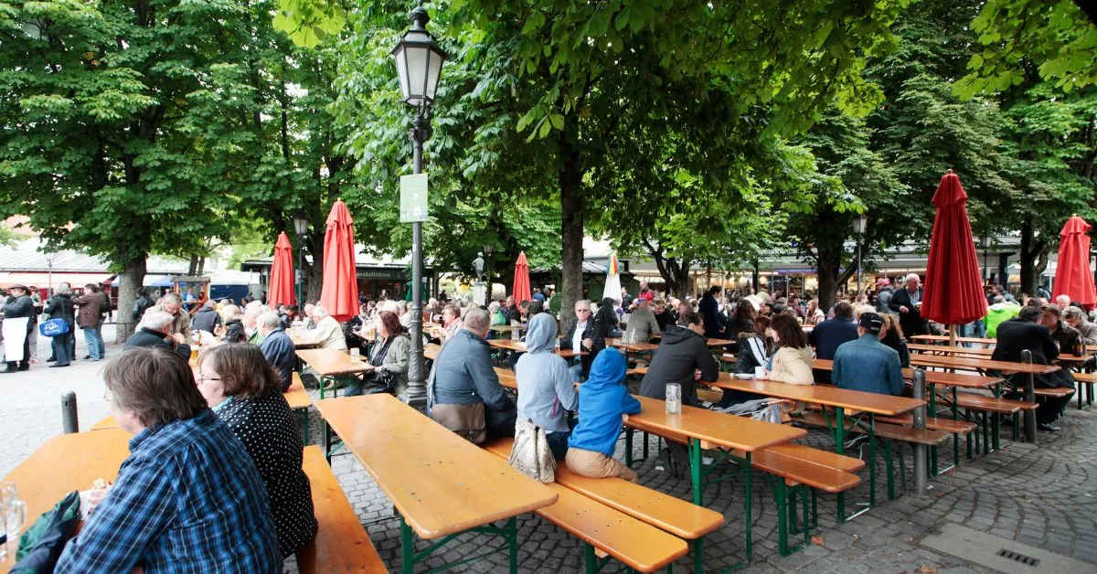 Beer gardens, Berlin, Germany