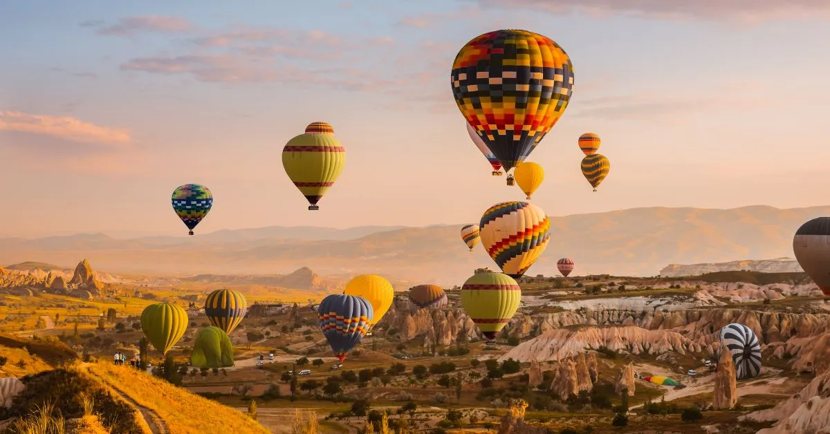Hot air balloons, Cappadocia in Turkey