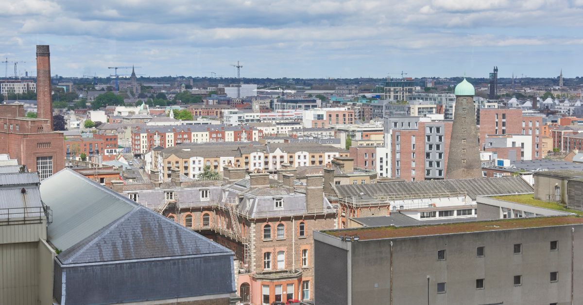 Views of Dublin from the Guinness Storehouse, Ireland