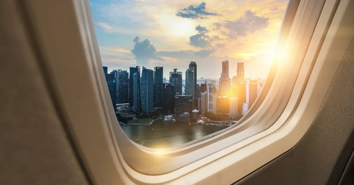 Airport window view