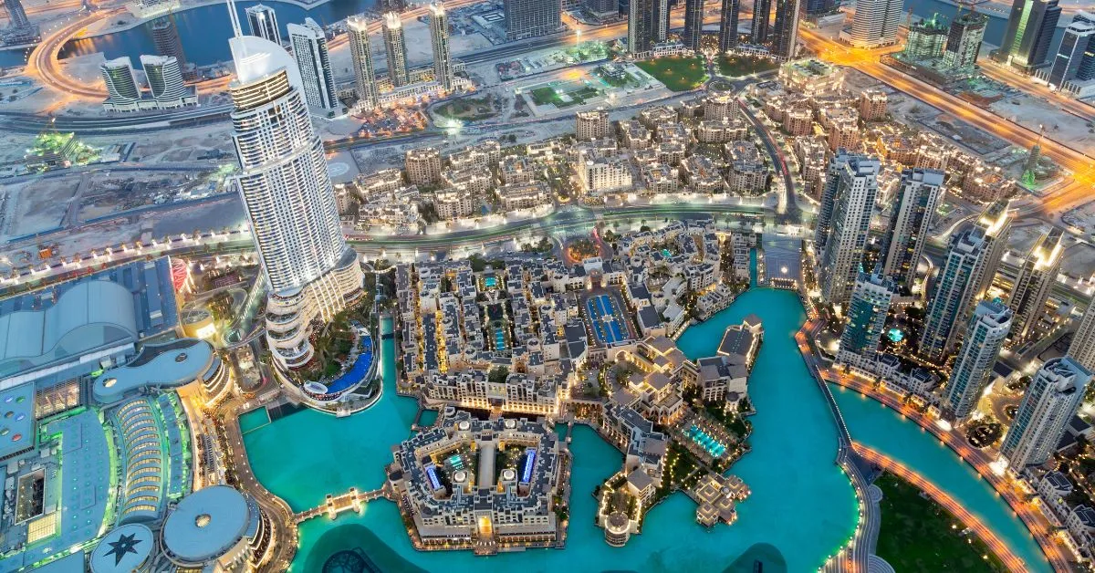 Dubai from above, United Arab Emirates