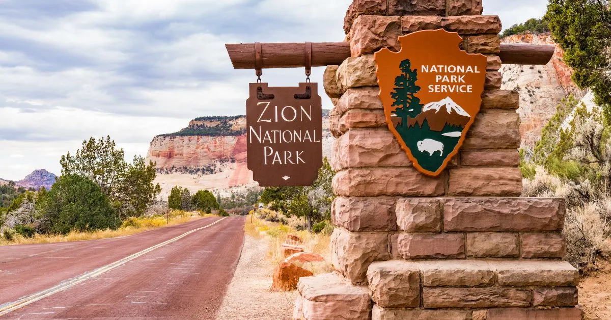 Zion National Park Entrance, Utah