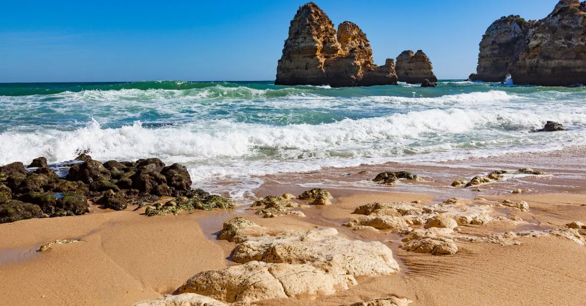 Beach in Faro Portugal