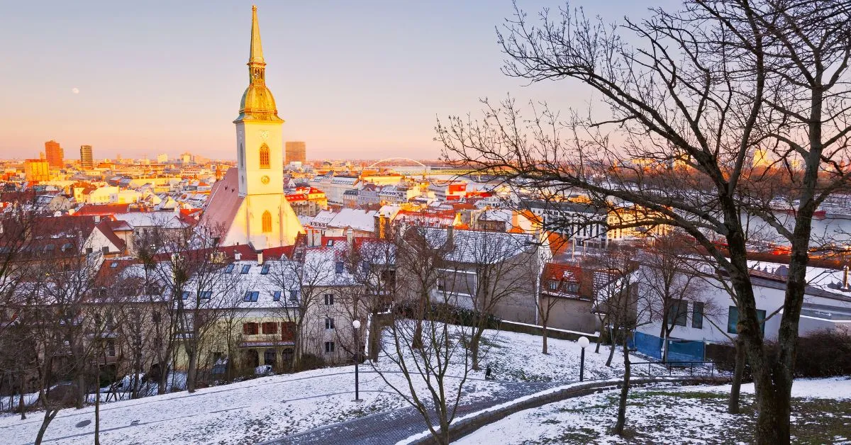 Bratislava in winter